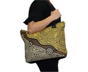 BAG SATCHEL ABORIGINAL DESIGN - FIRE COUNTRY DREAMING - THEO (FAYE) NANGALA HUDSON