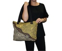 BAG SATCHEL ABORIGINAL DESIGN - FIRE COUNTRY DREAMING - THEO (FAYE) NANGALA HUDSON