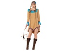 NATIVE AMERICAN INSPIRED BLUE AND BROWN ADULT COSTUME SIZE: SMALL