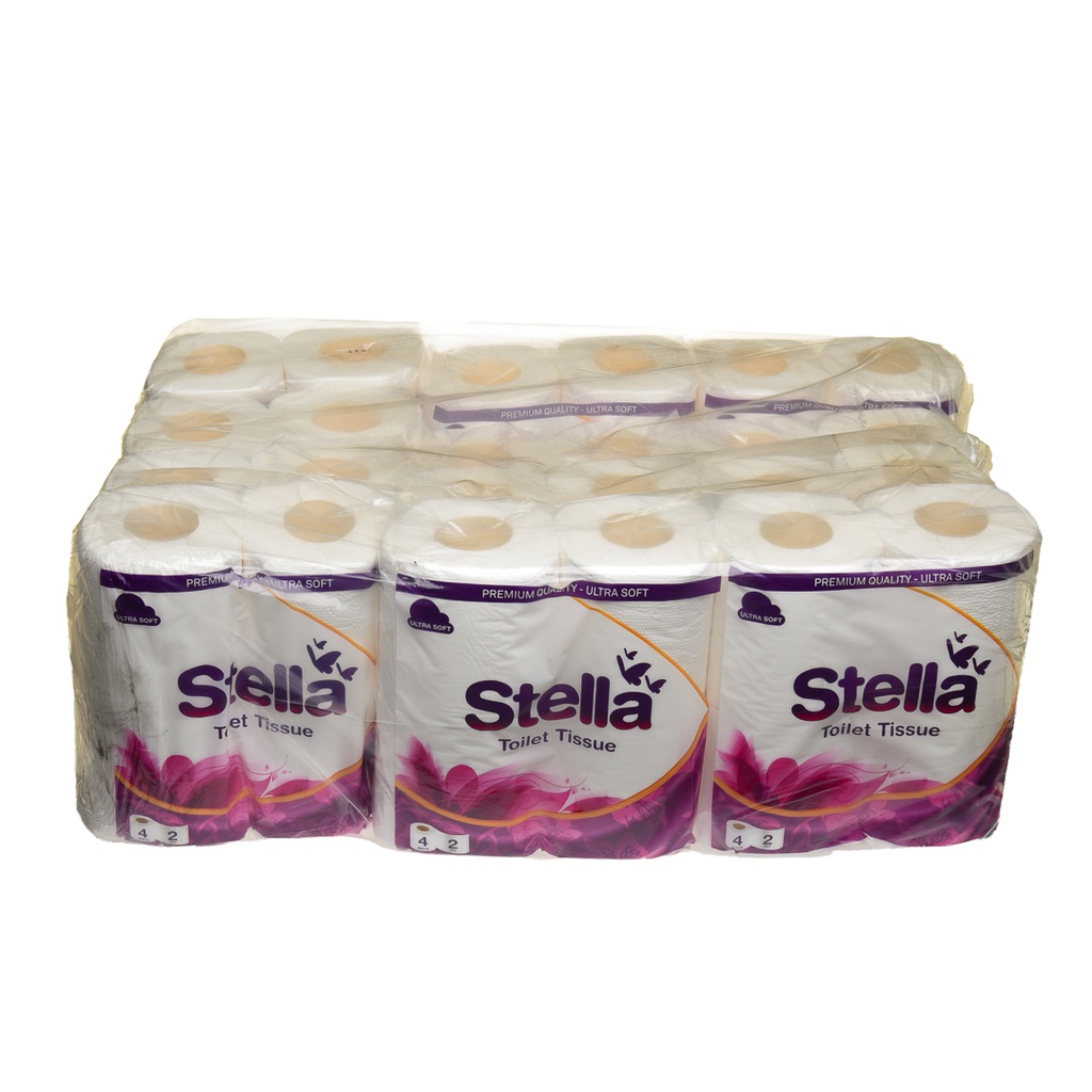 STELLA DELUXE 2PLY 250SHT TOILET TISSUE - 4PK