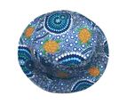 HAT ABORIGINAL DESIGN - COLOURS OF THE REEF DESIGN - COLIN JONES