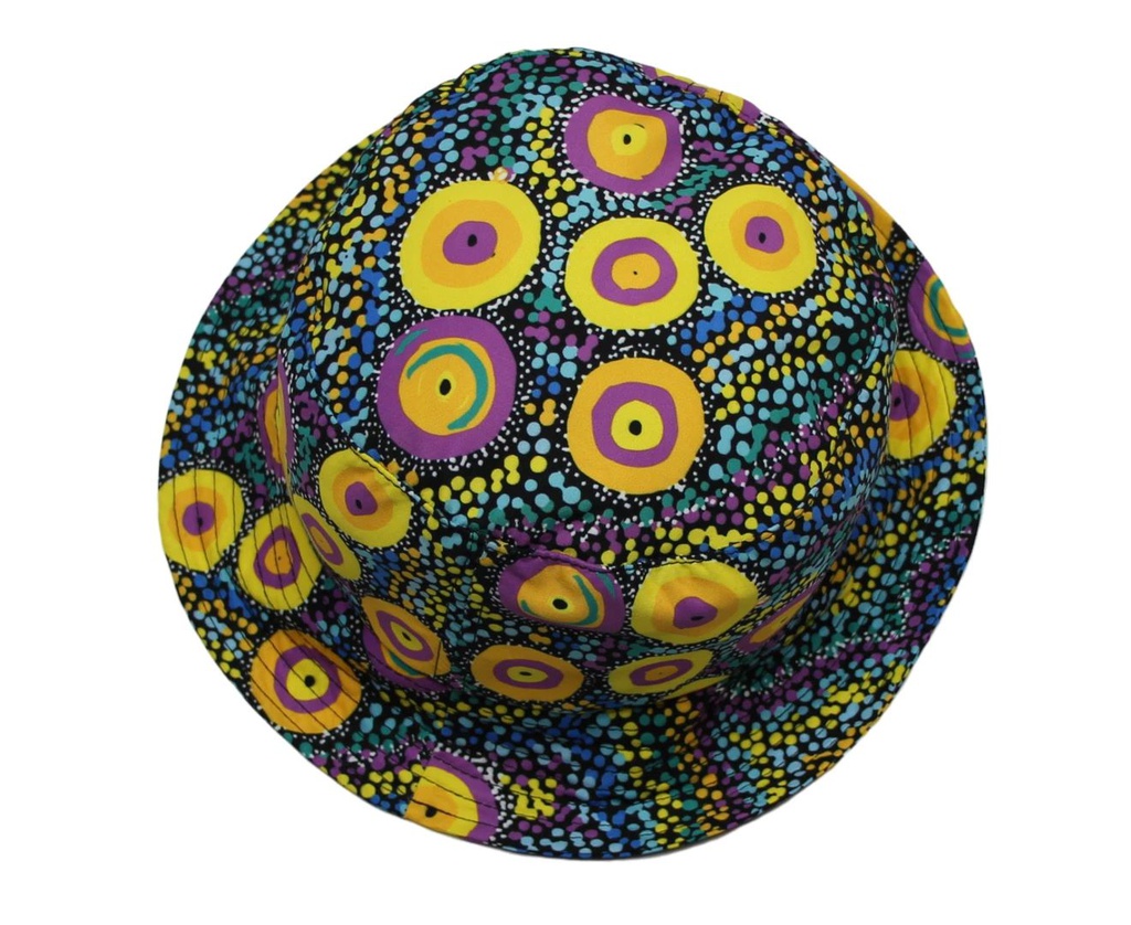 HAT ABORIGINAL DESIGN - SEVEN SISTERS DREAMING DESIGN - ATHENA NANGALA GRANITES