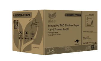BIOD - EXECUTIVE SLIMLINE PAPER HAND TOWEL 1PLY/2400SHT