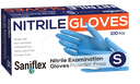 Saniflex Nitrile Gloves 100 Pack (10 boxes/carton) - PFree - Blue