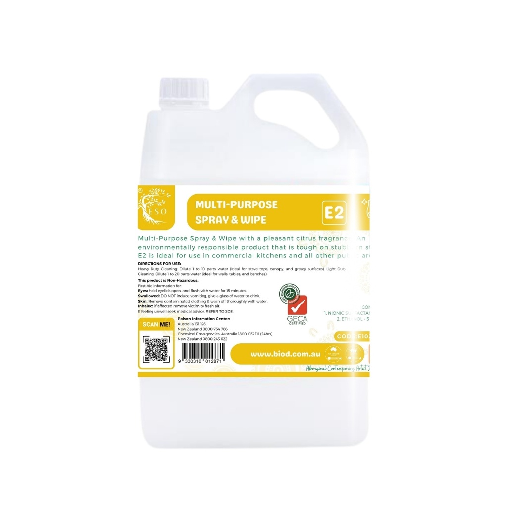 E2 - ESO MULTI-PURPOSE SPRAY &amp; WIPE-5L