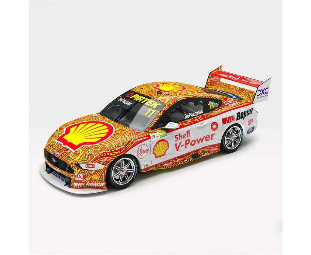 AUTHENTIC COLLECTABLES 1/12 SHELL V-POWER RACING #11 FORD MUSTANG GT - 2022 MERLIN DARWIN TRIPLE CROWN INDIGENOUS ROUND DIECAST CAR
