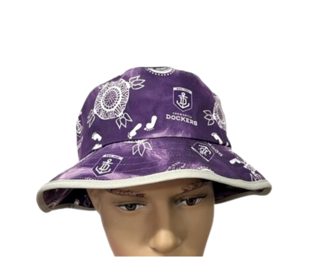 FREMANTLE DOCKERS ADULTS INDIGENOUS BUCKET HAT