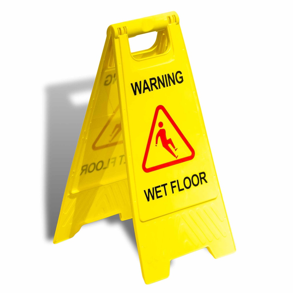 CAUTION SIGN &quot;WET FLOOR&quot; YELLOW