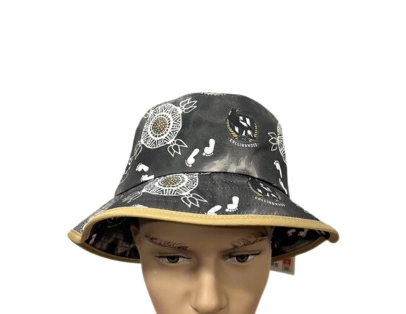 COLLINGWOOD MAGPIES ADULTS INDIGENOUS BUCKET HAT