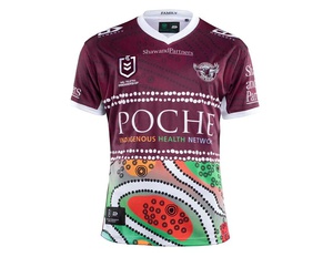 [CH_0089] MANLY SEA EAGLES NRL 2022 DYNASTY INDIGENOUS JERSEY SIZES S-5XL