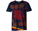 [CH_0115] ADELAIDE CROWS AFL FOOTY JUNIOR YOUTHS KIDS INDIGENOUS TEE