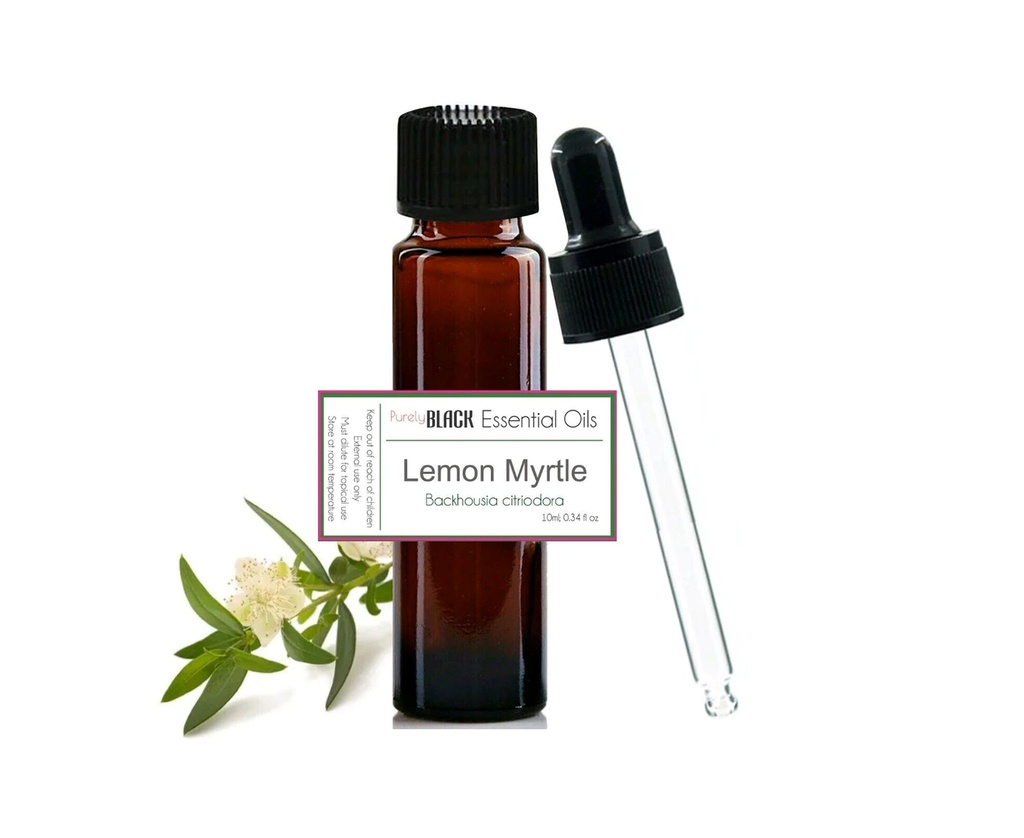 100% PURE LEMON MYRTLE ESSENTIAL OIL 10ML FOR AROMATHERAPY, DIFFUSER, SKIN CARE