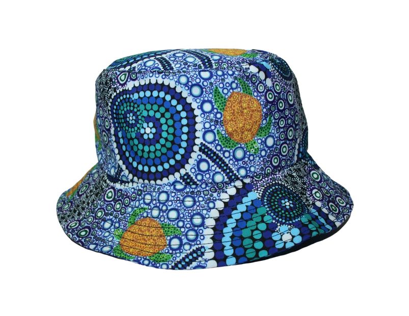 HAT ABORIGINAL DESIGN - COLOURS OF THE REEF DESIGN - COLIN JONES