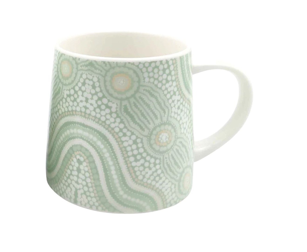 URBAN ES JOURNEY 400ML CERAMIC MUG W/ HANDLE COFFEE/TEA CUP DRINKWARE GREEN