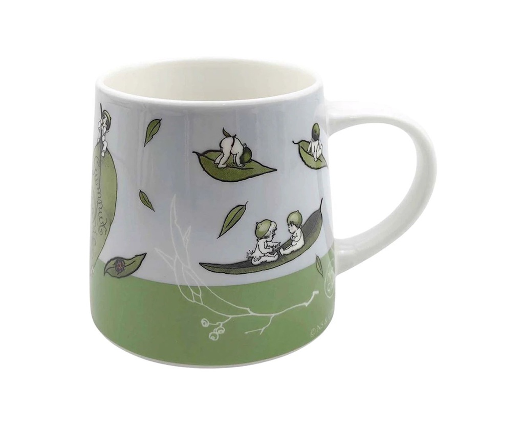 URBAN MAY GIBBS 400ML/9CM CERAMIC MUG W/ HANDLE COFFEE/TEA DRINKWARE CUP GREEN