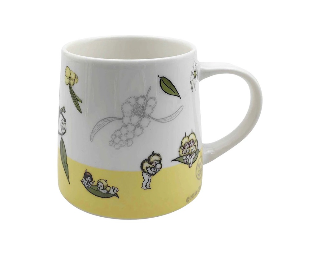 URBAN MAY GIBBS 400ML/9CM CERAMIC MUG W/ HANDLE COFFEE/TEA DRINKWARE CUP YELLOW