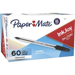 PAPERMATE INKJOY 100 BALLPOINT PENS MEDIUM BLACK BOX 60