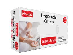 POWDER FREE VINYL GLOVES - BOX OF 100 GLOVES