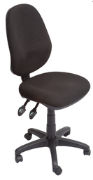 RAPIDLINE EC070CH OPERATOR CHAIR HIGH BACK 3 LEVER (BLACK)