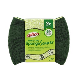 [SAB62123] SABCO JINGO SPONGE SCOURER HEAVY DUTY 3PK