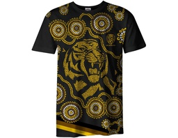 [CH_0117] HAWTHORN HAWKS AFL FOOTY JUNIOR YOUTHS KIDS INDIGENOUS TEE