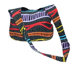 [CH_0131] BAG CROSS BODY ABORIGINAL DESIGN - GUDUHU GALBA (RAINBOW RIVER) - JEDESS HUDSON