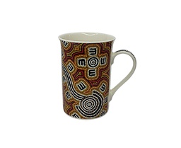 [CH_0160] COFFEE MUG ABORIGINAL DESIGN - POSSUM DREAMING DESIGN - JUDITH NANGARRAYI MARTIN