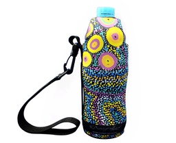 [CH_0179] WATER BOTTLE COOLER ABORIGINAL DESIGN - SEVEN SISTERS DREAMING DESIGN- ATHENA NANGALA GRANITES