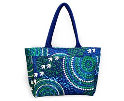 [CH_0412] BAG TOTE ABORIGINAL DESIGN - WET DESIGN - LUTHER CORA